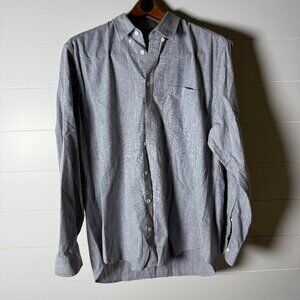 Stock Mfg Chicago Long Sleeve Button Down Light Denim Blue Size XL